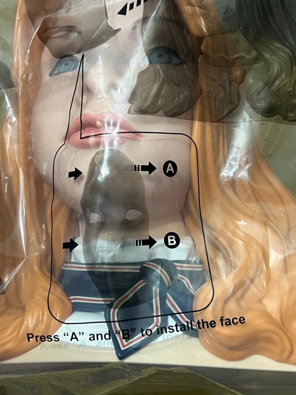 New in Bag Megan 2.0 Head Bust with Detachable Face Popcorn Bucket